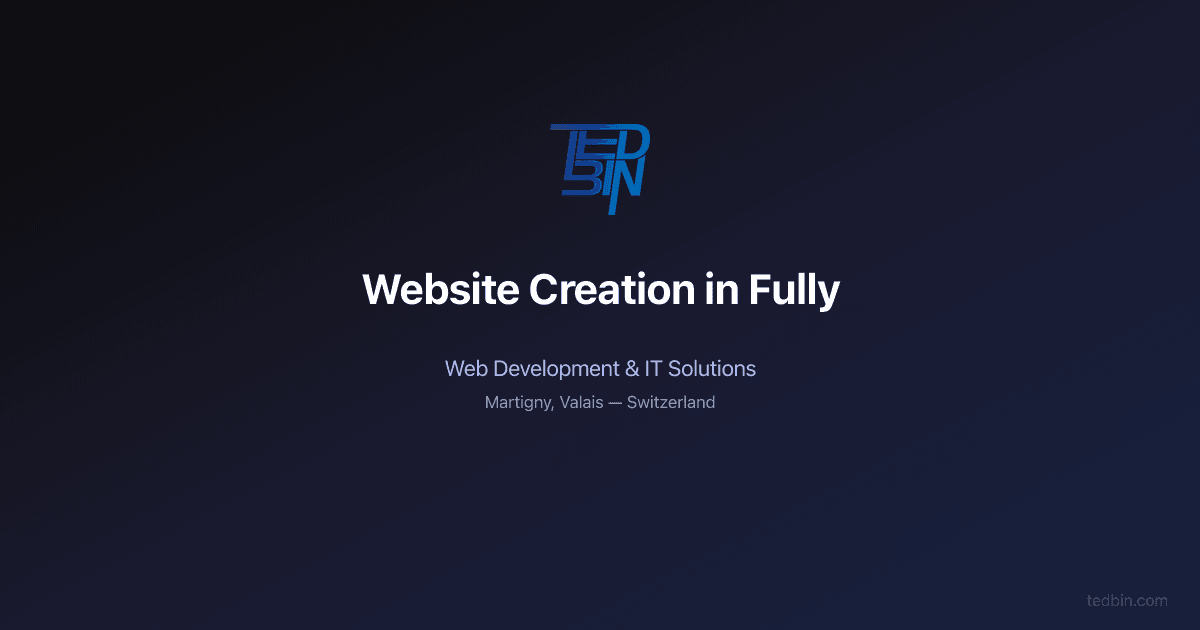 Website Creation in Fully | Tedbin